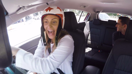 Georgia takes part in Driven's Parallel Parking Championship