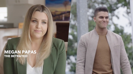 Megan features in a hilarious new ad with hubby Andrew - and he cheats on her!