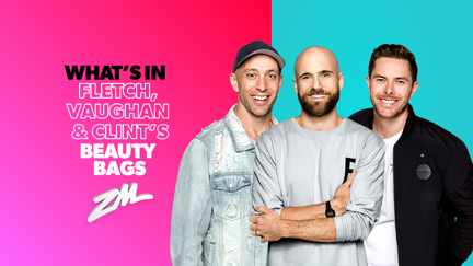 Find out what's in Fletch, Vaughan and Clint's beauty bags!