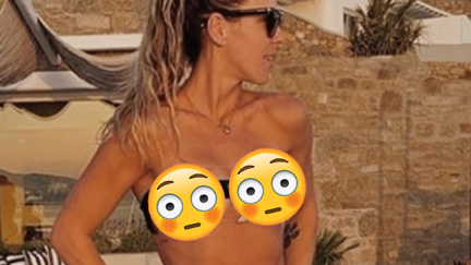 This barely-there 'bikini' is giving us second-hand embarrassment