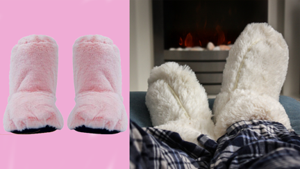 Microwave slippers exist and will save your cold feet this winter