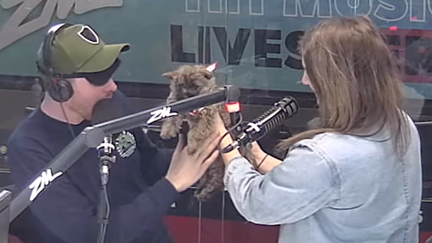 Clint meets Bree's new puppy Whitney for the first time!