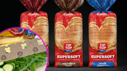 Tip Top has begun to swap out their plastic bread tags for cardboard ones