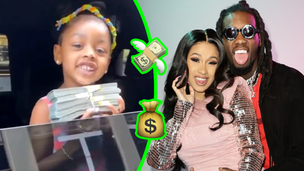 Cardi B and Offset gift daughter Kulture $50,000 in hard cash for her 4th bday