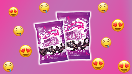 Run to the supermarket and grab the NEW Fabulicious Grape Sherbert Crunch