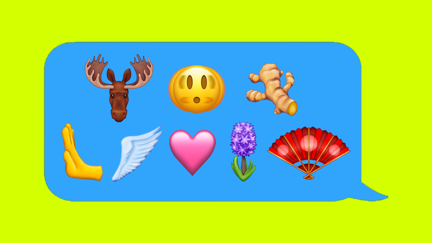 All the new emojis set to be released this year including a PLAIN pink heart!