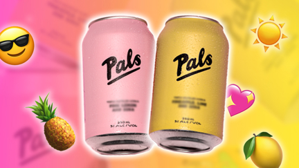 Pals just dropped TWO new flavours in their iconic pink and yellow cans!