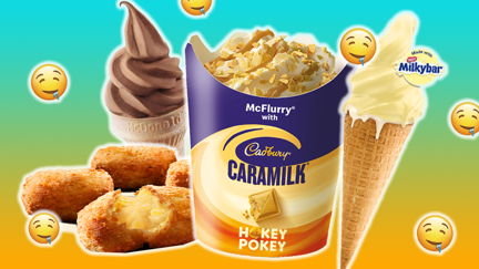 Maccas have released their Summer menu items including the new Caramilk Hokey Pokey McFlurry!