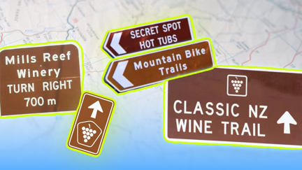 Why are the signs for tourist destinations brown?