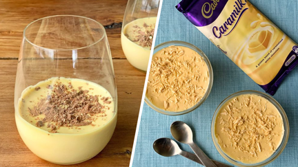 This Caramilk mousse could be the easiest and best tasting thing you've ever made
