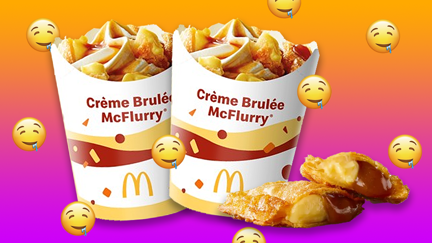 McDonald's have released a limited edition Crème Brulée McFlurry & Pie and we want it NOW!