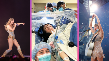 Not even brain surgery can stop the Swifties!