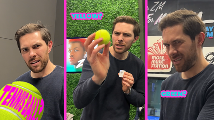 What colour is a tennis ball?