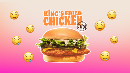Taste the hype with Burger King's NEW fried chicken burger