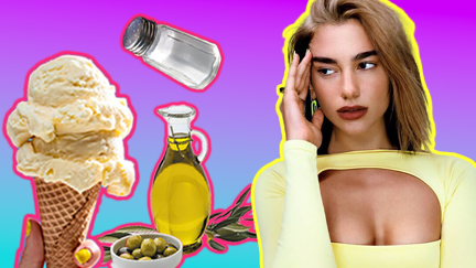 Sorry, what is Dua Lipa eating?!