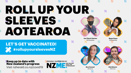 Roll Up Your Sleeves Aotearoa - let's get vaccinated!