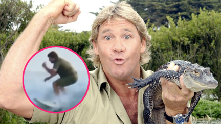 This video of Steve Irwin shredding the surf has gone viral on his 15 year anniversary